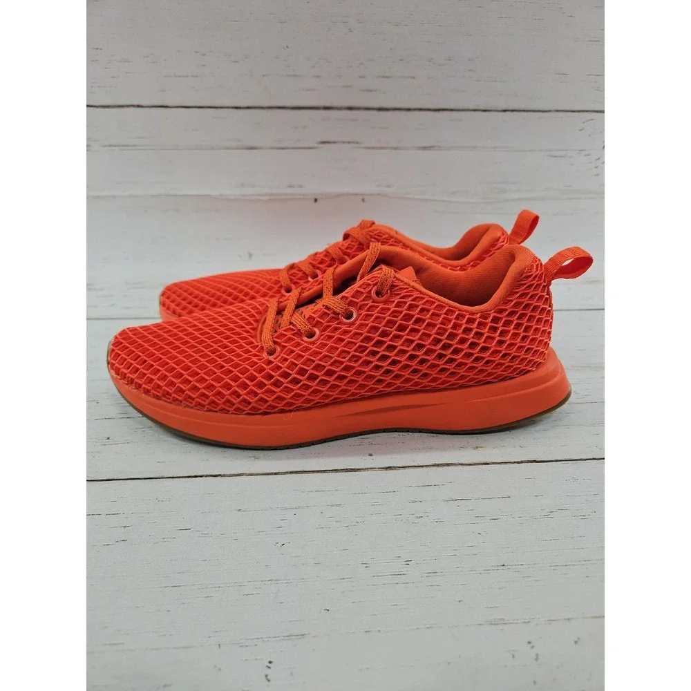 Nobull Diamond Mesh Runner Womens Size 8 Orange Athletic Running Sneakers Shoes